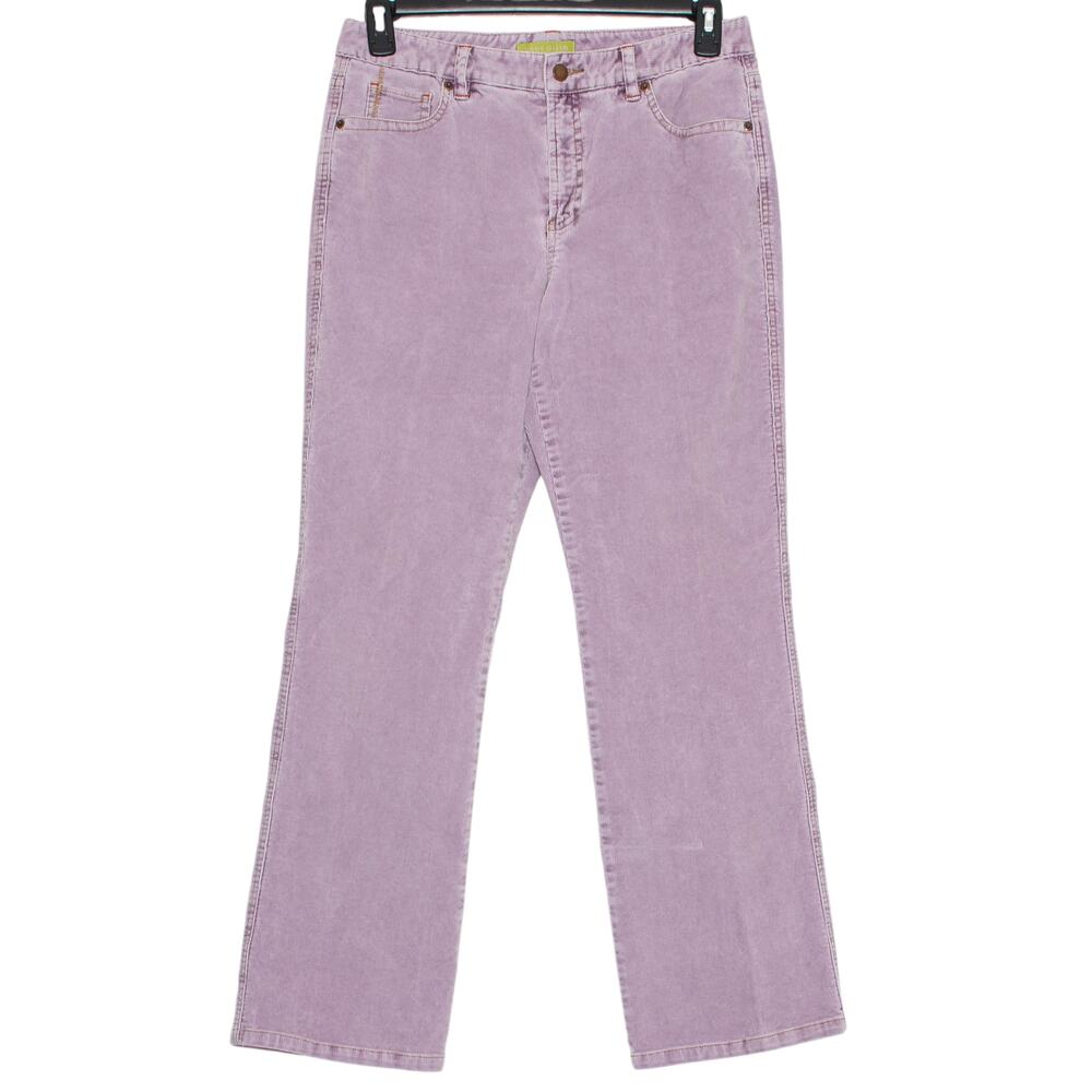 Sigrid Olsen Pants Straight Corduroy Y2K Preppy 90s Minimalist Retro Purple 10